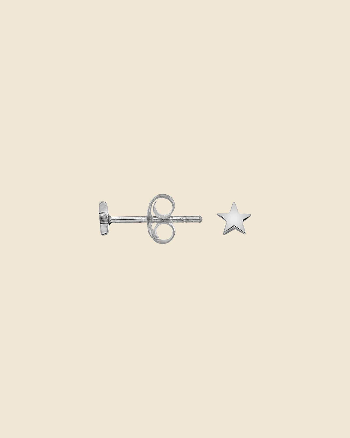 Sterling Silver Tiny Star Studs