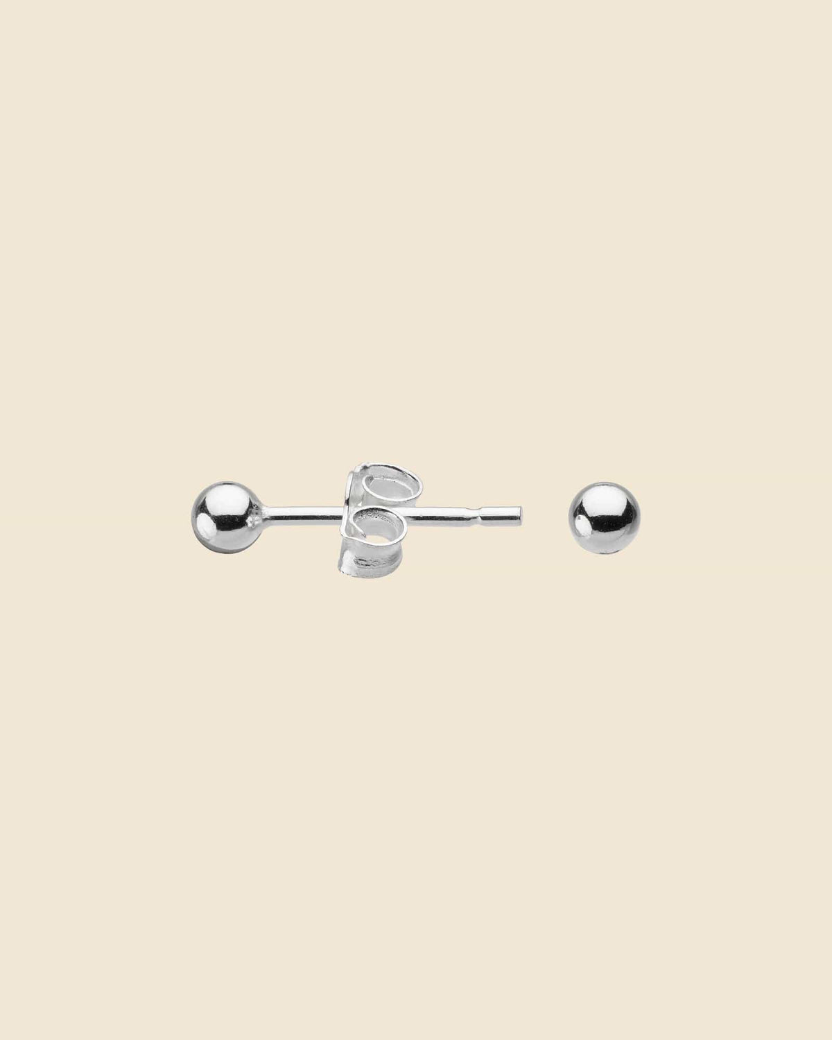 Sterling Silver Simple Bead Studs
