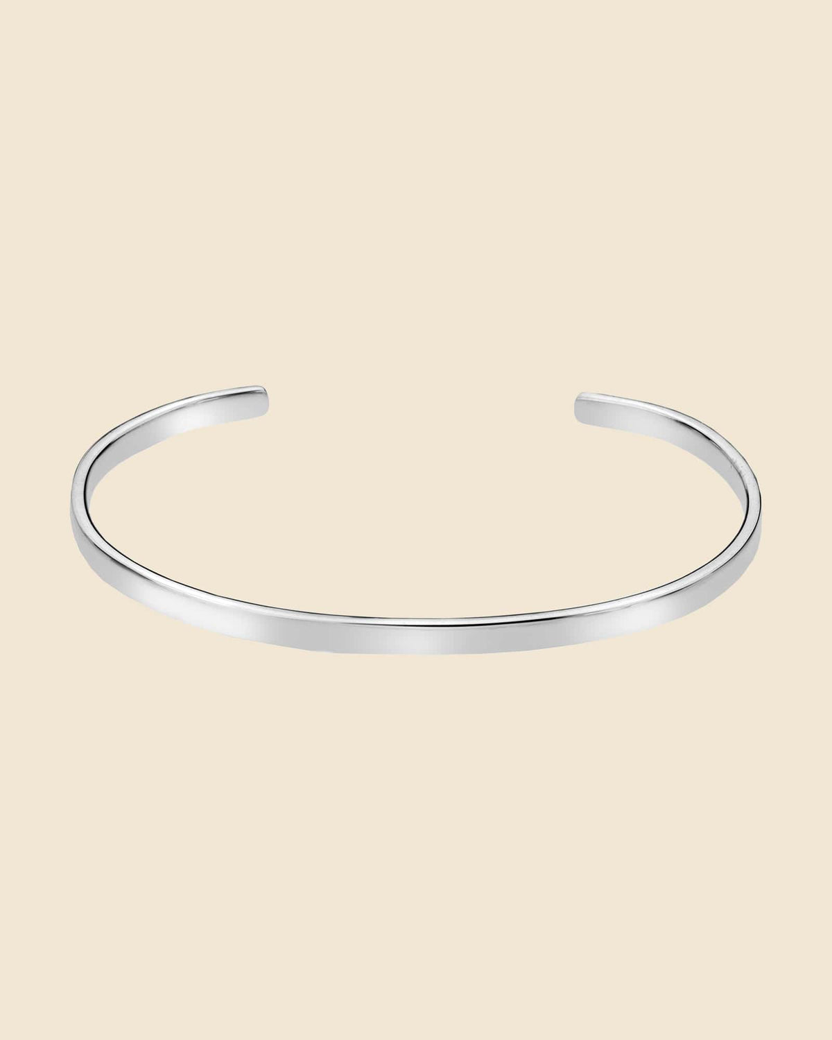 Sterling Silver Slim Torque Bangle