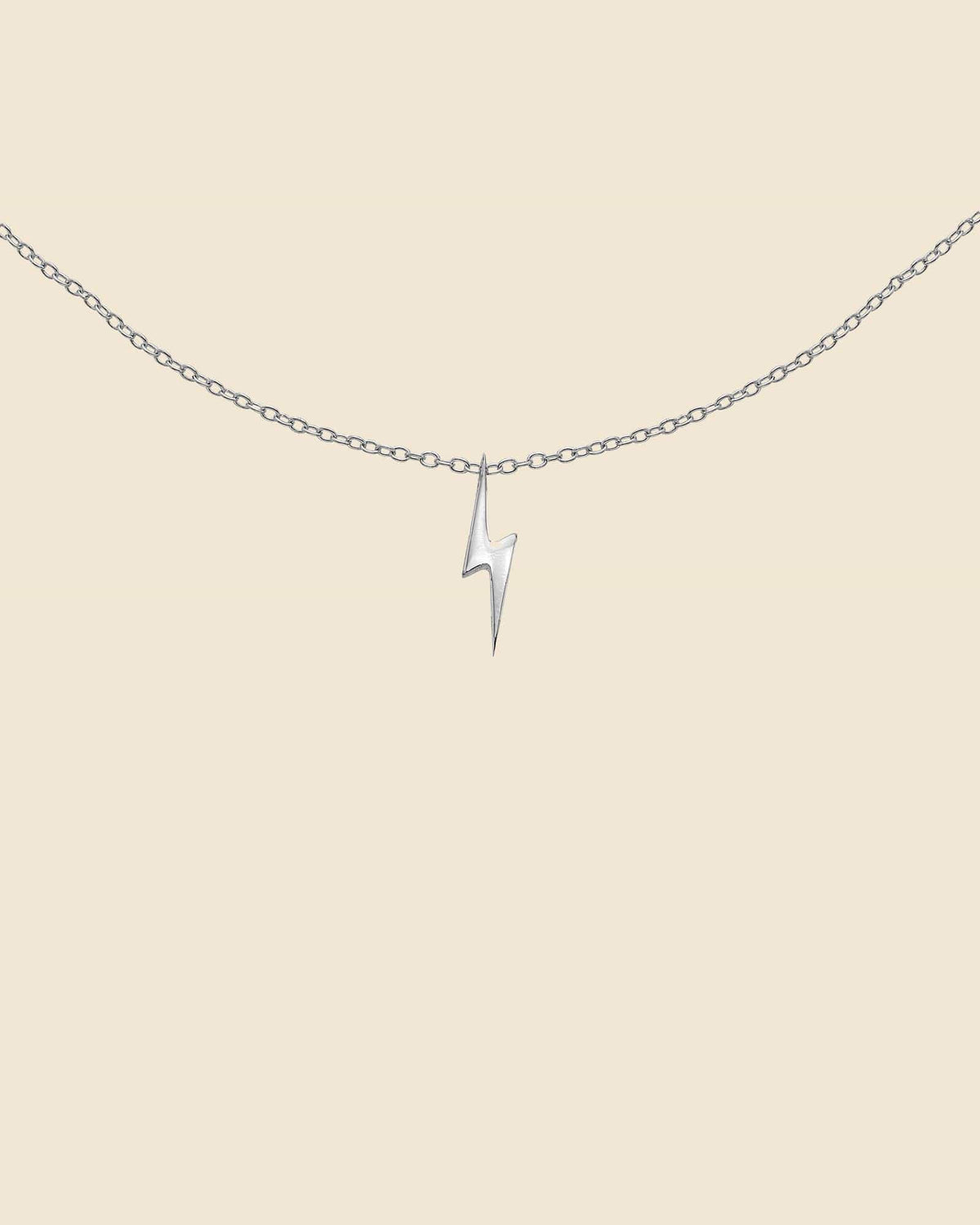 Sterling Silver Lightning Bolt Necklace