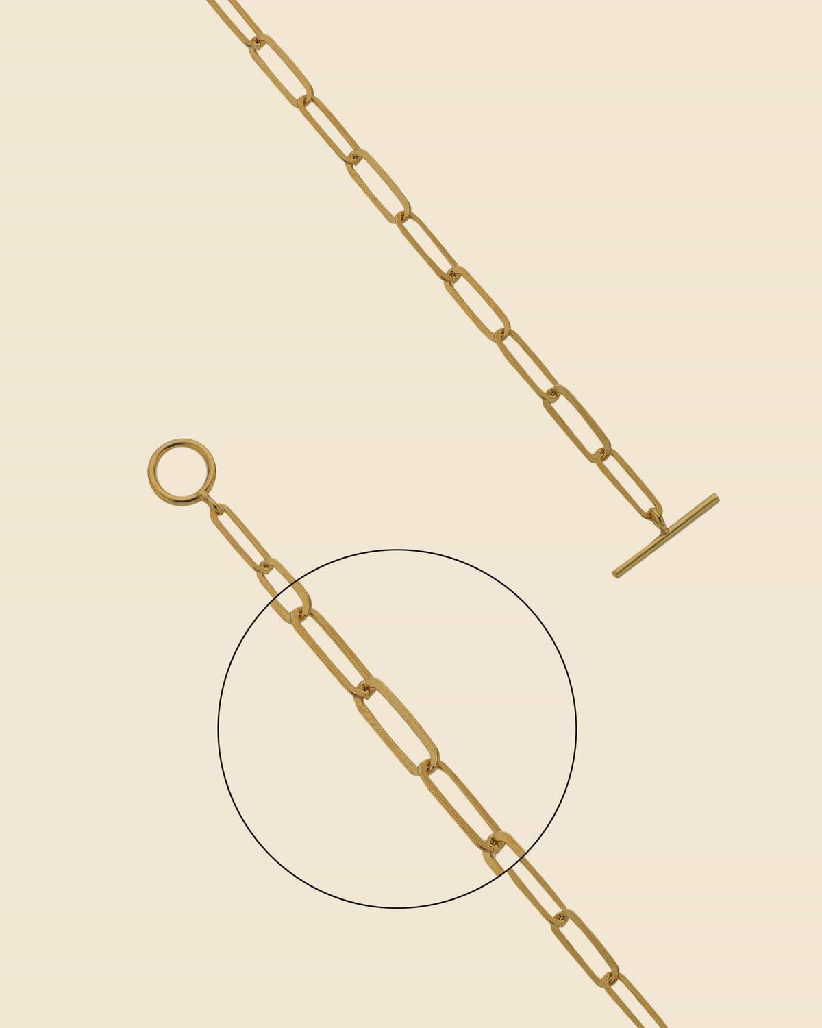 Gold Plated Medium Paperlink Necklace
